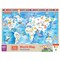 Masterpieces 60 Piece Kids Jigsaw Puzzle - Hello, World! Map Wood Puzzle